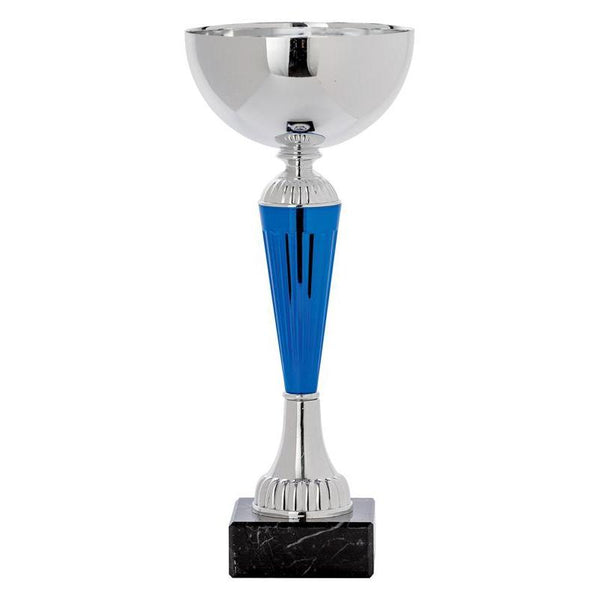 Economy Cup Silver, Blue 9"-D&G Trophies Inc.-D and G Trophies Inc.