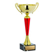 Economy Cup Silver, Red 10"-D&G Trophies Inc.-D and G Trophies Inc.