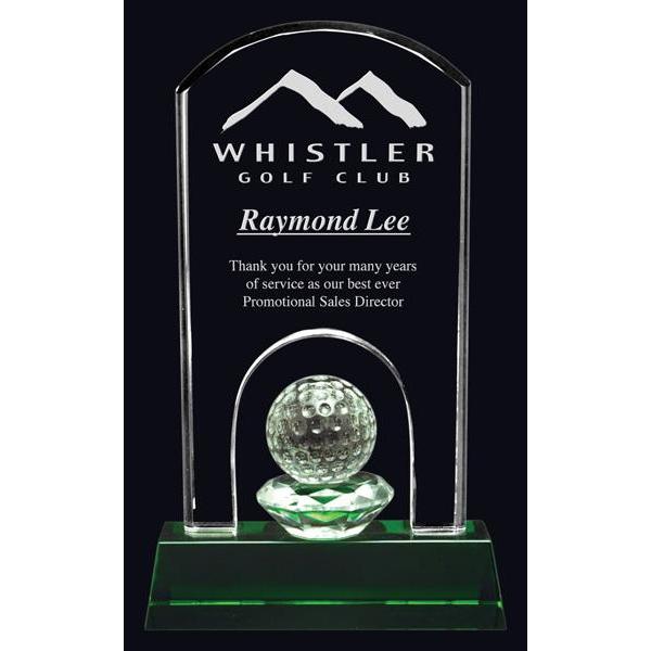 Emerald Hills Crystal Optic Crystal Award-D&G Trophies Inc.-D and G Trophies Inc.