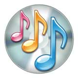 Epoxy Dome Insert, Music 2"-D&G Trophies Inc.-D and G Trophies Inc.