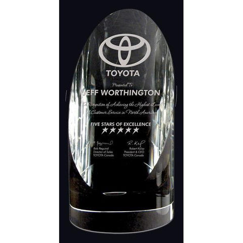 Exeter Optic Crystal Award-D&G Trophies Inc.-D and G Trophies Inc.