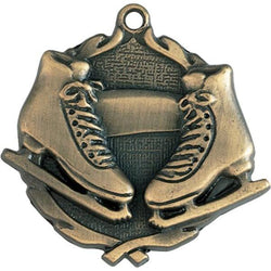 figure skating sculptured medal-D&G Trophies Inc.-D and G Trophies Inc.