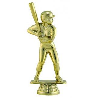 Figure Softball Female, Gold 5"-D&G Trophies Inc.-D and G Trophies Inc.