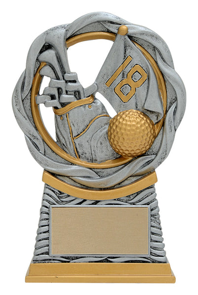 fusion golf resin trophy-D&G Trophies Inc.-D and G Trophies Inc.