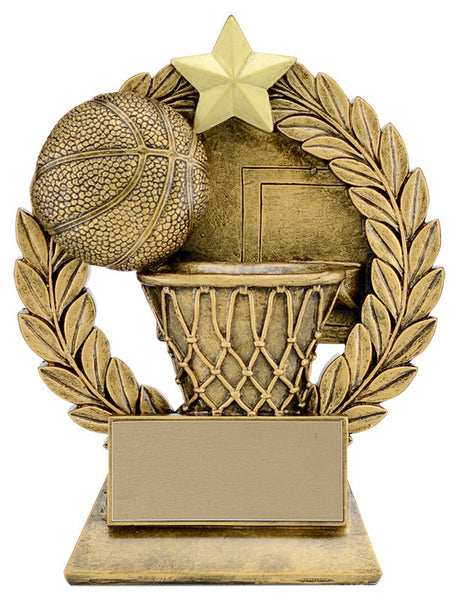 garland basketball resin trophy-D&G Trophies Inc.-D and G Trophies Inc.
