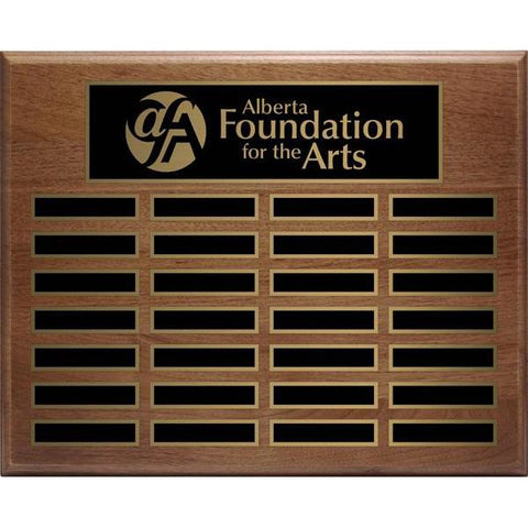 Genuine Walnut Annual Plaque Hardwood Annual-D&G Trophies Inc.-D and G Trophies Inc.