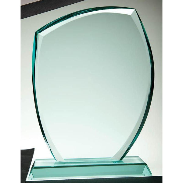 Glass Jade Curved Rectangle-D&G Trophies Inc.-D and G Trophies Inc.