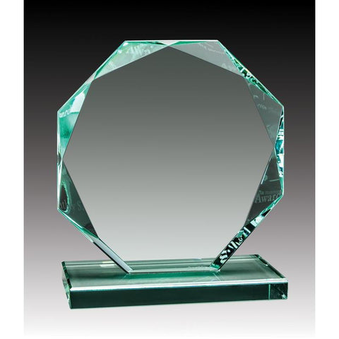 Glass Jade Octagon-D&G Trophies Inc.-D and G Trophies Inc.