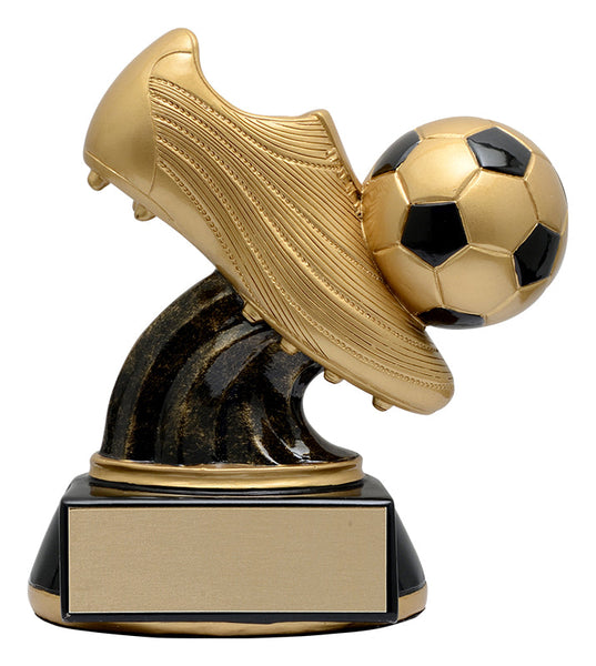 golden cleat soccer resin trophy-D&G Trophies Inc.-D and G Trophies Inc.