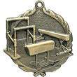 gymnastics, f sculptured medal-D&G Trophies Inc.-D and G Trophies Inc.