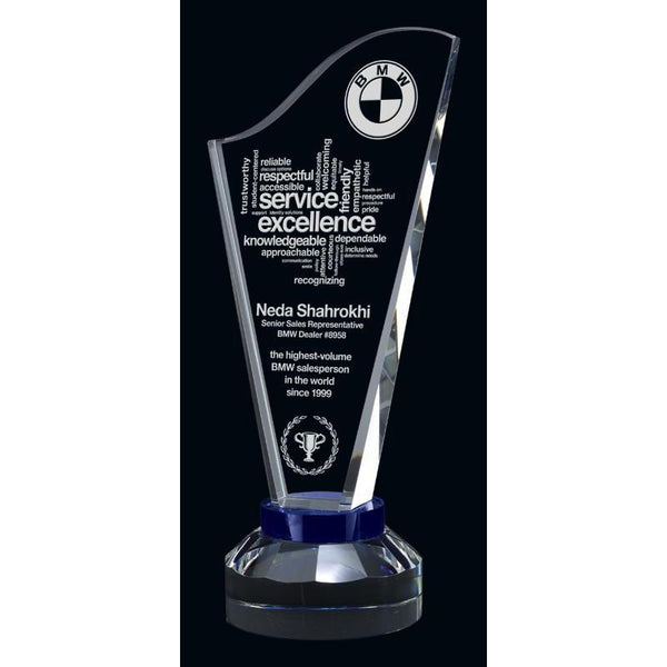 Harp Optic Crystal Award-D&G Trophies Inc.-D and G Trophies Inc.