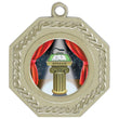 hex medal bright 1” insert medal-D&G Trophies Inc.-D and G Trophies Inc.