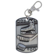 Hockey Dog Tag Zipper Pull Silver-D&G Trophies Inc.-D and G Trophies Inc.