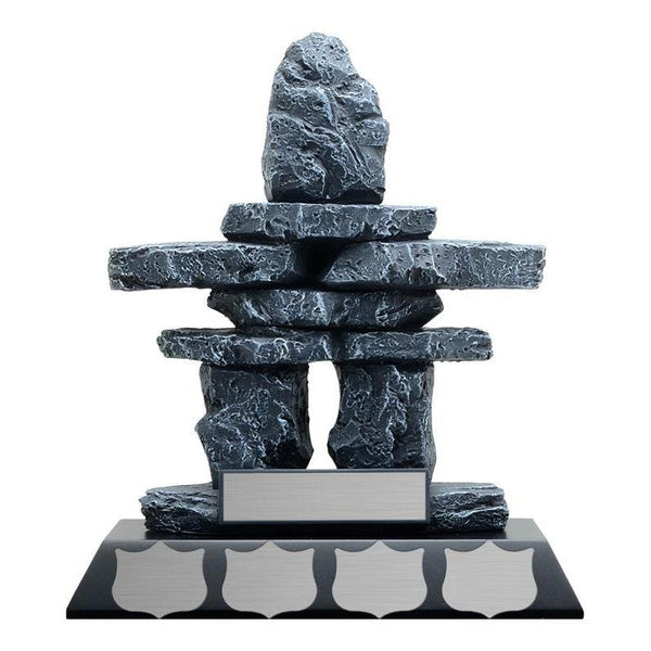 inukshuk annual resin trophy-D&G Trophies Inc.-D and G Trophies Inc.