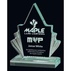 Jade Maple Leaf Acrylic Award-D&G Trophies Inc.-D and G Trophies Inc.