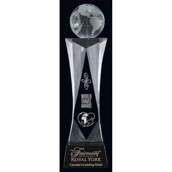 Journey Optic Crystal Globe Award-D&G Trophies Inc.-D and G Trophies Inc.