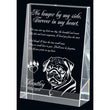 Keystone Wedge Small Optic Crystal Award-D&G Trophies Inc.-D and G Trophies Inc.