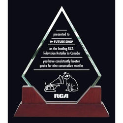 Kingston, Piano Finish Glass Award-D&G Trophies Inc.-D and G Trophies Inc.