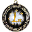 laurel medal 1” insert medal-D&G Trophies Inc.-D and G Trophies Inc.
