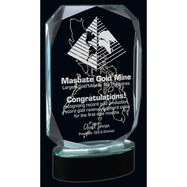 Liberty Optic Crystal Award-D&G Trophies Inc.-D and G Trophies Inc.