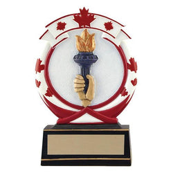 maple leaf victory distinctive resin trophy-D&G Trophies Inc.-D and G Trophies Inc.