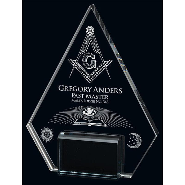 Marquis Pyramid Optic Crystal Award-D&G Trophies Inc.-D and G Trophies Inc.