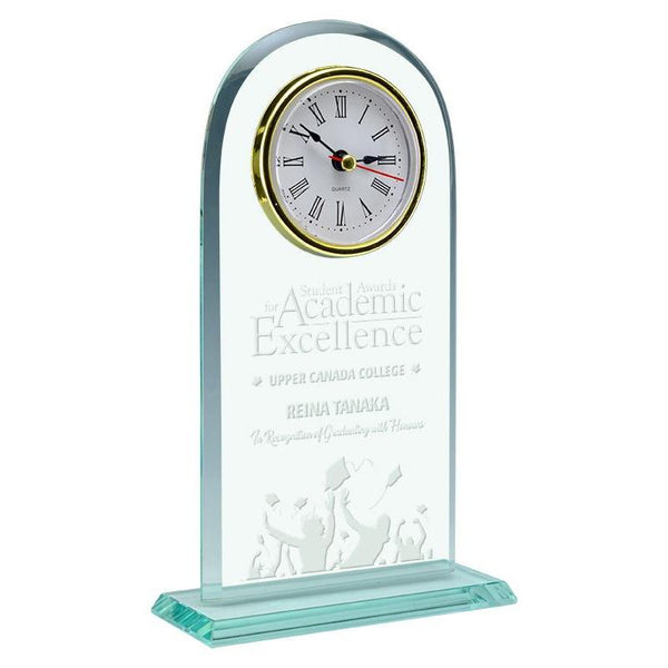 meadowbrook glass clock giftware-D&G Trophies Inc.-D and G Trophies Inc.