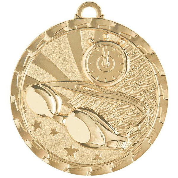 Medal Brite Swimming 2" Dia.-D&G Trophies Inc.-D and G Trophies Inc.
