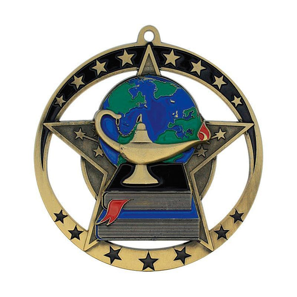 Medal Star Academic 2.75" Dia.-D&G Trophies Inc.-D and G Trophies Inc.