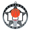 Medal Star Basketball 2.75" Dia.-D&G Trophies Inc.-D and G Trophies Inc.