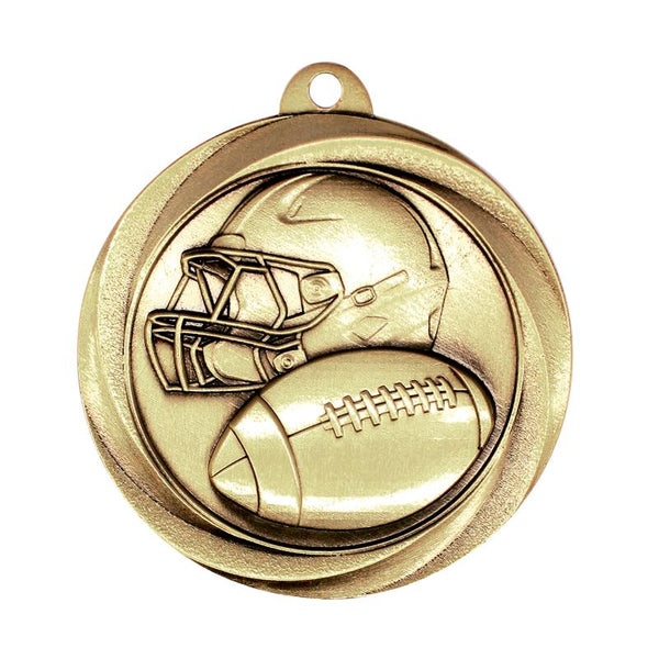 Medal Vortex 2" Football-D&G Trophies Inc.-D and G Trophies Inc.