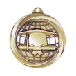 Medal Vortex 2" Graduation Gold-D&G Trophies Inc.-D and G Trophies Inc.