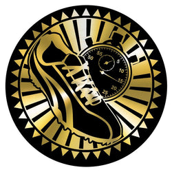 Metallic Epoxy Dome Insert, Black/Gold Track 2