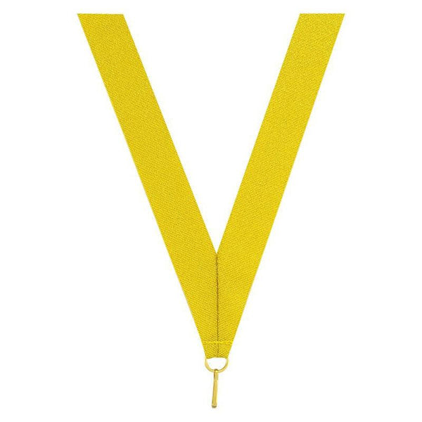 metallic neck ribbon metallic gold-D&G Trophies Inc.-D and G Trophies Inc.