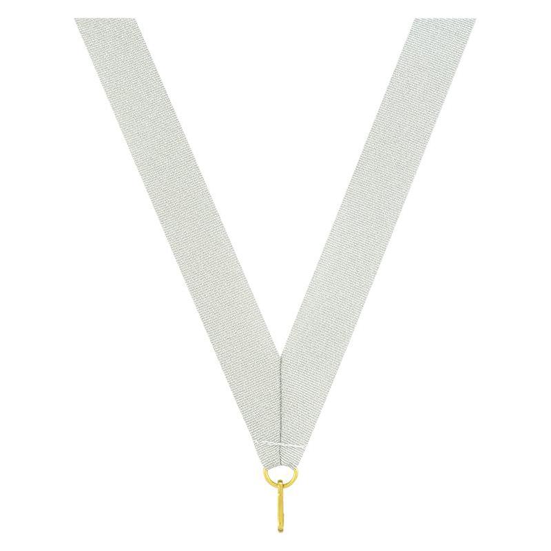 metallic neck ribbon metallic silver
