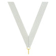 metallic neck ribbon metallic silver-D&G Trophies Inc.-D and G Trophies Inc.