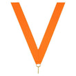 metallic neck ribbon neon orange-D&G Trophies Inc.-D and G Trophies Inc.