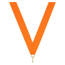 metallic neck ribbon neon orange-D&G Trophies Inc.-D and G Trophies Inc.