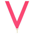 metallic neck ribbon neon pink-D&G Trophies Inc.-D and G Trophies Inc.