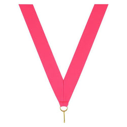metallic neck ribbon neon pink-D&G Trophies Inc.-D and G Trophies Inc.