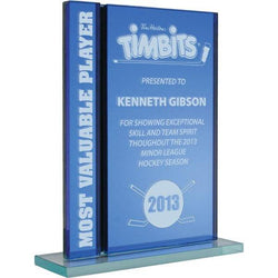 Moncton Blue Mirror Glass Award-D&G Trophies Inc.-D and G Trophies Inc.
