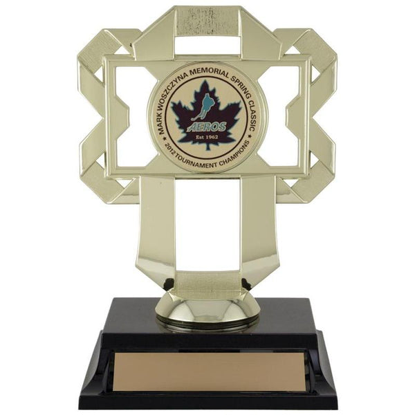 Mosaic 2" Disc Holder Achievement Award-D&G Trophies Inc.-D and G Trophies Inc.