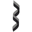 Neck Ribbon w Clip Black/Gray-D&G Trophies Inc.-D and G Trophies Inc.