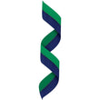 Neck Ribbon w Clip Blue/Green-D&G Trophies Inc.-D and G Trophies Inc.