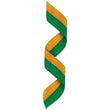 Neck Ribbon w Clip Green/Gold-D&G Trophies Inc.-D and G Trophies Inc.
