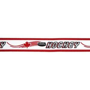 Neck Ribbon w Clip Maple Leaf Hockey-D&G Trophies Inc.-D and G Trophies Inc.