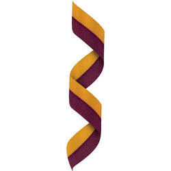 Neck Ribbon w Clip Maroon/Gold-D&G Trophies Inc.-D and G Trophies Inc.