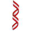 Neck Ribbon w Clip Red/White/Red-D&G Trophies Inc.-D and G Trophies Inc.