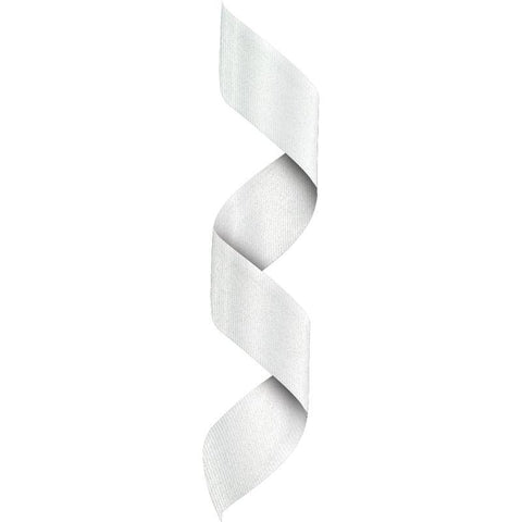 Neck Ribbon w Clip White-D&G Trophies Inc.-D and G Trophies Inc.