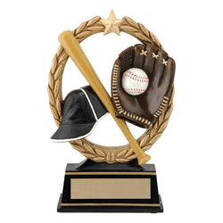 negative space baseball resin trophy-D&G Trophies Inc.-D and G Trophies Inc.